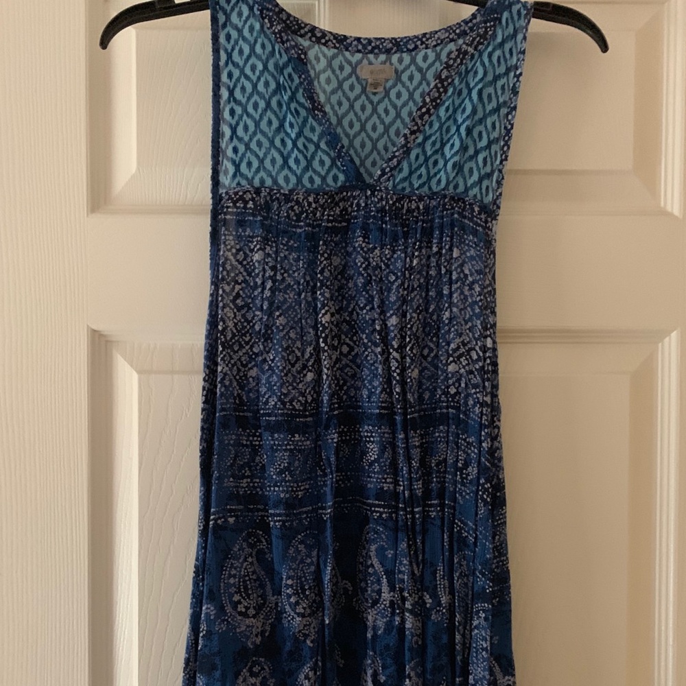 Blue patterned urban outfitters dress